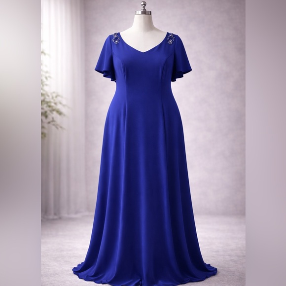 Adrianna Papell Dresses & Skirts - Adrianna Papell Royal Blue Formal Dress – Size 18W – New With Tags